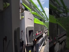 Καλή κατάσταση 2013 Πορτοκαλί Ζουμλίον 43m Αντλία σκυροδέματος Benz φορτηγό Υψόμετρο τροφοδοσίας 1400mm