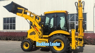 Backhoe Loader πολλαπλών χρήσεων και υψηλής απόδοσης, χειρισμός υλικού και ισοπέδωση τοποθεσίας