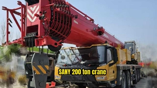 2025 SANY 200 Ton Truck Crane SYM5602JQZ200C8 Μεταχειρισμένα χαμηλές ώρες προς πώληση